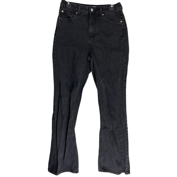 HM Bootcut Flare Jeans Size 10 Gray High Rise Cotton Minimalist Capsule Rodeo - Picture 1 of 5